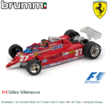 Modelauto 1:43 | Brumm R646-CH | Ferrari 126CK Turbo 1981 #27 Italy / Aeroporto Istrana Modelauto 1:43 | Brumm R646-CH | Ferrari 126CK Turbo 1981 #27 Italy / Aeroporto Istrana