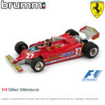 Accesoire 1:43 | Brumm R487-CH | Ferrari 126CK Turbo KKK Scuderia Ferrari 1981 #27 USA / Long Beach / West Grand Prix Accesoire 1:43 | Brumm R487-CH | Ferrari 126CK Turbo KKK Scuderia Ferrari 1981 #27 USA / Long Beach / West Grand Prix