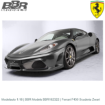 Modelauto 1:18 | BBR Models BBR182322 | Ferrari F430 Scuderia Zwart Modelauto 1:18 | BBR Models BBR182322 | Ferrari F430 Scuderia Zwart