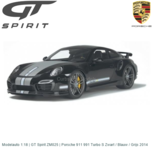 Modelauto 1:18 | GT Spirit ZM025 | Porsche 911 991 Turbo S Zwart / Blauw / Grijs 2014 Modelauto 1:18 | GT Spirit ZM025 | Porsche 911 991 Turbo S Zwart / Blauw / Grijs 2014
