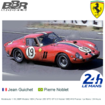 Modelauto 1:18 | BBR Models 1854 | Ferrari 250 GTO GT-3.0 Noblet 1962 #19 France / Le Mans / 24 Hours Modelauto 1:18 | BBR Models 1854 | Ferrari 250 GTO GT-3.0 Noblet 1962 #19 France / Le Mans / 24 Hours