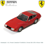 Modelauto 1:43 | Ferrari Collection FCM00034 | Ferrari 365 GTB /4 Rood 1968 Modelauto 1:43 | Ferrari Collection FCM00034 | Ferrari 365 GTB /4 Rood 1968