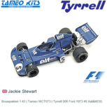 Bouwpakket 1:43 | Tameo WCT073 | Tyrrell 006 Ford 1973 #5 Italië Bouwpakket 1:43 | Tameo WCT073 | Tyrrell 006 Ford 1973 #5 Italië