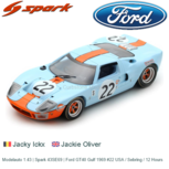 Modelauto 1:43 | Spark 43SE69 | Ford GT40 Gulf 1969 #22 USA / Sebring / 12 Hours Modelauto 1:43 | Spark 43SE69 | Ford GT40 Gulf 1969 #22 USA / Sebring / 12 Hours