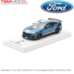 Modelauto 1:43 | TSM TSM430477 | Ford Mustang Shelby GT500 Blue 2020 Modelauto 1:43 | TSM TSM430477 | Ford Mustang Shelby GT500 Blue 2020