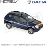 Modelauto 1:43 | Norev 509009 | Dacia Duster Blauw 2018 Modelauto 1:43 | Norev 509009 | Dacia Duster Blauw 2018