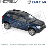 Modelauto 1:43 | Norev 509007 | Dacia Duster Navy Blue 2018 Modelauto 1:43 | Norev 509007 | Dacia Duster Navy Blue 2018