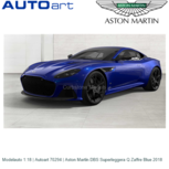 Modelauto 1:18 | Autoart 70294 | Aston Martin DBS Superleggera Q Zaffre Blue 2018 Modelauto 1:18 | Autoart 70294 | Aston Martin DBS Superleggera Q Zaffre Blue 2018