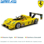 Bouwpakket 1:43 | Tameo SLK004 | Ferrari 333 SP 1995 #50 USA / Daytona 24 hours Bouwpakket 1:43 | Tameo SLK004 | Ferrari 333 SP 1995 #50 USA / Daytona 24 hours