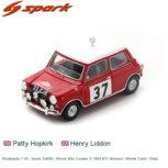 Modelauto 1:43 | Spark S4890 | Morris Mini Cooper S 1964 #37 Monaco / Monte Carlo / Rally Modelauto 1:43 | Spark S4890 | Morris Mini Cooper S 1964 #37 Monaco / Monte Carlo / Rally