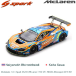 Modelauto 1:43 | Spark SA208 | McLaren 720S GT3 ABSSA Motorsport 2019 #61 Modelauto 1:43 | Spark SA208 | McLaren 720S GT3 ABSSA Motorsport 2019 #61