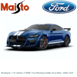 Modelauto 1:18 | Maisto 31388B | Ford Mustang Shelby Kona Blue / White 2020 Modelauto 1:18 | Maisto 31388B | Ford Mustang Shelby Kona Blue / White 2020