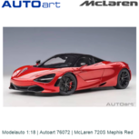 Modelauto 1:18 | Autoart 76072 | McLaren 720S Mephis Red Modelauto 1:18 | Autoart 76072 | McLaren 720S Mephis Red
