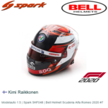 Modelauto 1:5 | Spark 5HF048 | Bell Helmet Scuderia Alfa Romeo 2020 #7 Modelauto 1:5 | Spark 5HF048 | Bell Helmet Scuderia Alfa Romeo 2020 #7
