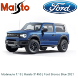Modelauto 1:18 | Maisto 31456 | Ford Bronco Blue 2021 Modelauto 1:18 | Maisto 31456 | Ford Bronco Blue 2021