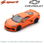 Modelauto 1:43 | Spark S5062 | Chevrolet Corvette C8 Sebring Orange 2019 Modelauto 1:43 | Spark S5062 | Chevrolet Corvette C8 Sebring Orange 2019