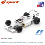 Modelauto 1:43 | Spark S5780 | Arrows A6 Arrows F1 1983 #30 USA / Long Beach Modelauto 1:43 | Spark S5780 | Arrows A6 Arrows F1 1983 #30 USA / Long Beach