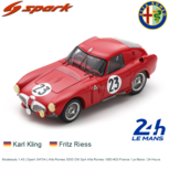 Modelauto 1:43 | Spark S4704 | Alfa Romeo 3000 CM SpA Alfa Romeo 1953 #23 France / Le Mans / 24 Hours Modelauto 1:43 | Spark S4704 | Alfa Romeo 3000 CM SpA Alfa Romeo 1953 #23 France / Le Mans / 24 Hours