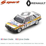 Modelauto 1:43 | Spark S5570 | Renault 11 Turbo 1986 #25 Monte Carlo / Monte Carlo Rallye Modelauto 1:43 | Spark S5570 | Renault 11 Turbo 1986 #25 Monte Carlo / Monte Carlo Rallye
