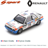 Modelauto 1:43 | Spark S5571 | Renault 11 Turbo 1984 #119 France / Rallye de France Modelauto 1:43 | Spark S5571 | Renault 11 Turbo 1984 #119 France / Rallye de France