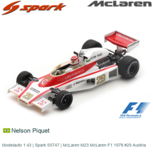 Modelauto 1:43 | Spark S5747 | McLaren M23 McLaren F1 1978 #29 Austria Modelauto 1:43 | Spark S5747 | McLaren M23 McLaren F1 1978 #29 Austria