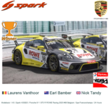 Modelauto 1:43 | Spark 43SB20 | Porsche 911 GT3 R ROWE Racing 2020 #98 Belgium / Spa-Francorchamps / 24 Hours Modelauto 1:43 | Spark 43SB20 | Porsche 911 GT3 R ROWE Racing 2020 #98 Belgium / Spa-Francorchamps / 24 Hours