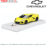 Modelauto 1:43 | TSM TSM430496 | Chevrolet Corvette Stringray C8 Accelerate Yellow 2020 Modelauto 1:43 | TSM TSM430496 | Chevrolet Corvette Stringray C8 Accelerate Yellow 2020