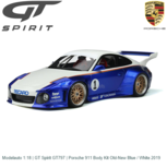 Modelauto 1:18 | GT Spirit GT797 | Porsche 911 Body Kit Old-New Blue / White 2019 Modelauto 1:18 | GT Spirit GT797 | Porsche 911 Body Kit Old-New Blue / White 2019