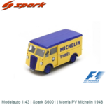 Modelauto 1:43 | Spark S6001 | Morris PV Michelin 1948 Modelauto 1:43 | Spark S6001 | Morris PV Michelin 1948