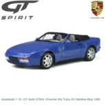 Modelauto 1:18 | GT Spirit GT804 | Porsche 944 Turbo S2 Maritime Blue 1989 Modelauto 1:18 | GT Spirit GT804 | Porsche 944 Turbo S2 Maritime Blue 1989