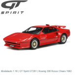 Modelauto 1:18 | GT Spirit GT281 | Koenig 308 Rosso Chiaro 1982 Modelauto 1:18 | GT Spirit GT281 | Koenig 308 Rosso Chiaro 1982