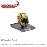 Modelauto 1:10 | Minichamps 315150046 | Helm AGV 2015 #46 Modelauto 1:10 | Minichamps 315150046 | Helm AGV 2015 #46