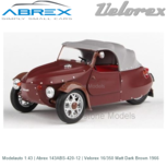 Modelauto 1:43 | Abrex 143ABS-420-12 | Velorex 16/350 Matt Dark Brown 1966 Modelauto 1:43 | Abrex 143ABS-420-12 | Velorex 16/350 Matt Dark Brown 1966