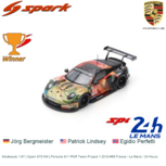 Modelauto 1:87 | Spark 87S154 | Porsche 911 RSR Team Project 1 2019 #56 France / Le Mans / 24 Hours Modelauto 1:87 | Spark 87S154 | Porsche 911 RSR Team Project 1 2019 #56 France / Le Mans / 24 Hours