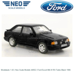 Modelauto 1:43 | Neo Scale Models 44952 | Ford Escort Mk.IV RS Turbo Black 1986 Modelauto 1:43 | Neo Scale Models 44952 | Ford Escort Mk.IV RS Turbo Black 1986