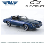 Modelauto 1:43 | Neo Scale Models 9571 | Chevrolet Camaro LT Metallic Bright Blue 1978 Modelauto 1:43 | Neo Scale Models 9571 | Chevrolet Camaro LT Metallic Bright Blue 1978