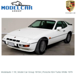 Modelauto 1:18 | Model Car Group 18194 | Porsche 924 Turbo White 1979 Modelauto 1:18 | Model Car Group 18194 | Porsche 924 Turbo White 1979