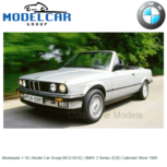 Modelauto 1:18 | Model Car Group MCG18152 | BMW 3 Series (E30) Cabriolet Silver 1985 Modelauto 1:18 | Model Car Group MCG18152 | BMW 3 Series (E30) Cabriolet Silver 1985