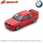 Modelauto 1:43 | Spark S8003 | BMW M3 Sport Evolution Red 1990 Modelauto 1:43 | Spark S8003 | BMW M3 Sport Evolution Red 1990