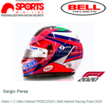 Helm 1:2 | Mini Helmet PEREZ2020 | Bell Helmet Racing Point 2020 Helm 1:2 | Mini Helmet PEREZ2020 | Bell Helmet Racing Point 2020