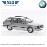Modelauto 1:43 | Neo Scale Models 45791 | BMW 5-Series Wagon Grey Metallic 1987 Modelauto 1:43 | Neo Scale Models 45791 | BMW 5-Series Wagon Grey Metallic 1987