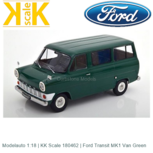 Modelauto 1:18 | KK Scale 180462 | Ford Transit MK1 Van Green Modelauto 1:18 | KK Scale 180462 | Ford Transit MK1 Van Green