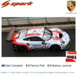 Modelauto 1:18 | Spark 18SB019 | Porsche 911 GT3 R GPX Racing 2020 #12 Belgium / Spa-Francorchamps / 24 Hours Modelauto 1:18 | Spark 18SB019 | Porsche 911 GT3 R GPX Racing 2020 #12 Belgium / Spa-Francorchamps / 24 Hours