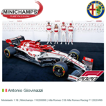 Modelauto 1:18 | Minichamps 110200099 | Alfa Romeo C39 Alfa Romeo Racing F1 2020 #99 Modelauto 1:18 | Minichamps 110200099 | Alfa Romeo C39 Alfa Romeo Racing F1 2020 #99