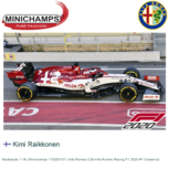 Modelauto 1:18 | Minichamps 110200107 | Alfa Romeo C39 Alfa Romeo Racing F1 2020 #7 Oostenrijk Modelauto 1:18 | Minichamps 110200107 | Alfa Romeo C39 Alfa Romeo Racing F1 2020 #7 Oostenrijk