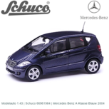 Modelauto 1:43 | Schuco 66961984 | Mercedes Benz A Klasse Blauw 2004 Modelauto 1:43 | Schuco 66961984 | Mercedes Benz A Klasse Blauw 2004