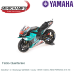 Motorfiets 1:12 | Minichamps 122193020 | Yamaha YZR-M1 YAMAHA TEAM PETRONAS 2019 #46 Motorfiets 1:12 | Minichamps 122193020 | Yamaha YZR-M1 YAMAHA TEAM PETRONAS 2019 #46