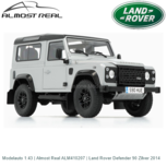 Modelauto 1:43 | Almost Real ALM410207 | Land Rover Defender 90 Zilver 2014 Modelauto 1:43 | Almost Real ALM410207 | Land Rover Defender 90 Zilver 2014
