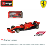 Modelauto 1:18 | Bburago 16807L | Ferrari SG90 Scuderia Ferrari 2019 #15 italië Modelauto 1:18 | Bburago 16807L | Ferrari SG90 Scuderia Ferrari 2019 #15 italië
