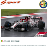 Modelauto 1:43 | Spark S6493 | Alfa Romeo C39 Alfa Romeo Racing 2020 #99 Turkey / Turkish Grand Prix Modelauto 1:43 | Spark S6493 | Alfa Romeo C39 Alfa Romeo Racing 2020 #99 Turkey / Turkish Grand Prix